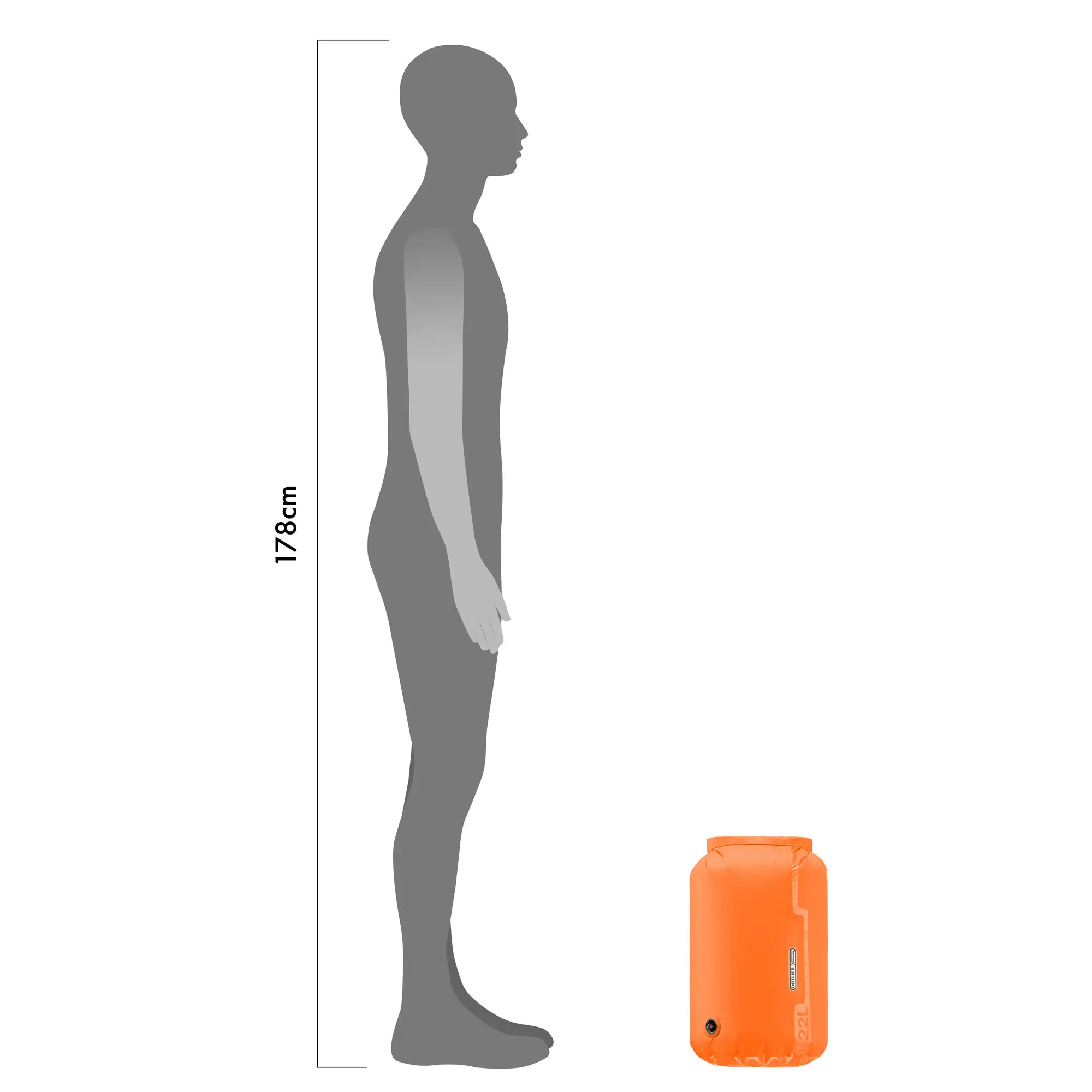 ORTLIEB Dry-Bag Light Valve - 22L - oranžová - Obrázek 5